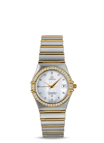 Omega Constellation Quartz 27.5 Stainless Steel / Yellow Gold / Diamond / MOP