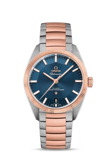 Omega - 130.20.39.21.03.001 Globemaster Stainless Steel / Sedna Gold / Blue / Bracelet
