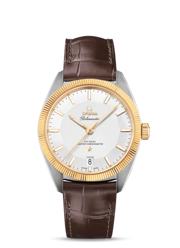 Omega - 130.23.39.21.02.001 Globemaster Stainless Steel / Yellow Gold / Silver / Alligator