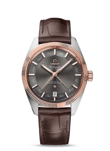 Omega Omega - 130.23.41.22.06.001 Globemaster Annual Calendar Stainless Steel / Sedna Gold / Grey