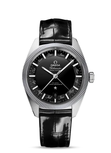 Omega Globemaster Annual Calendar Stainless Steel / Black