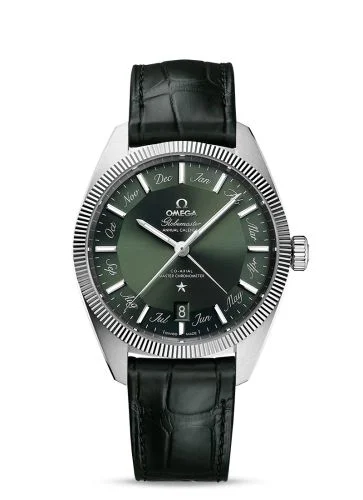 Omega Globemaster Annual Calendar Stainless Steel / Green