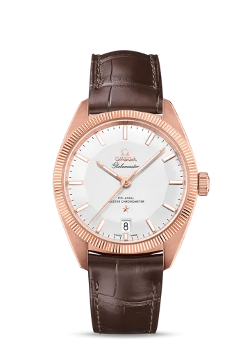 Omega - 130.53.39.21.02.001 Globemaster Sedna Gold / Silver / Leather