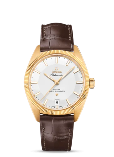 Omega - 130.53.39.21.02.002 Globemaster Yellow Gold / Silver / Leather