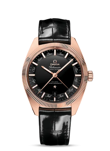 Omega Globemaster Annual Calendar Sedna Gold / Black