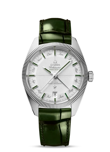 Omega Globemaster Annual Calendar Platinum / Silver / Green