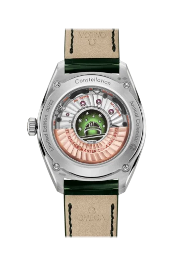 Omega Omega - 130.93.41.22.99.002 Globemaster Annual Calendar Platinum / Silver / Green