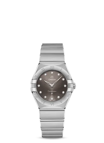 Omega - 131.10.28.60.56.001 Constellation Manhattan 28 Quartz Stainless Steel / Grey - Diamond