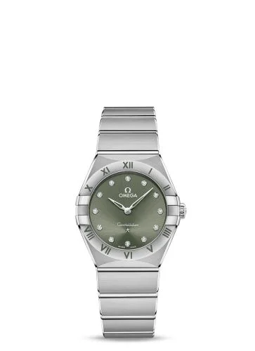 Omega - 131.10.28.60.60.001 Constellation Manhattan 28 Quartz Stainless Steel / Matcha