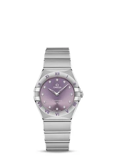 Omega - 131.10.28.60.60.002 Constellation Manhattan 28 Quartz Stainless Steel / Purple