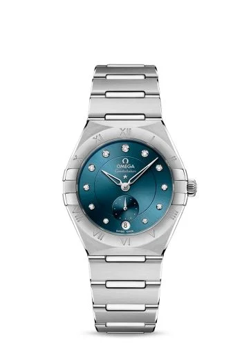 Omega - 131.10.34.20.53.001 Constellation Master Chronometer Small Seconds 34 Stainless Steel / Blue - Diamond / Bracelet