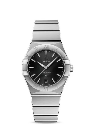 Omega Constellation Quartz 36 Stainless Steel / Black / Bracelet
