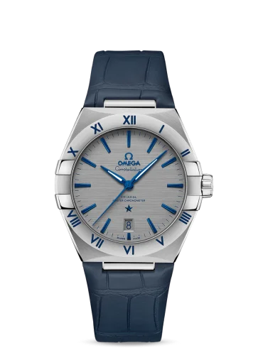 Omega - 131.13.39.20.06.002 Constellation Master Chronometer 39 Stainless Steel / Grey / Alligator