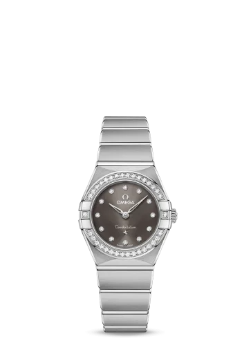 Omega - 131.15.25.60.56.001 Constellation Manhattan 25 Quartz Stainless Steel / Grey - Diamond / Diamond