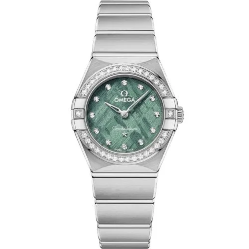 Omega - 131.15.25.60.99.001 Constellation Manhattan 25 Quartz Stainless Steel - Diamond / Green Meteorite
