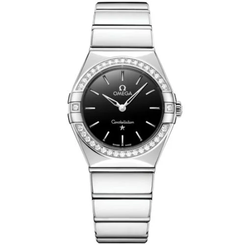 Omega - 131.15.28.60.01.001 Constellation 28 Quartz Stainless Steel -Diamond / Black