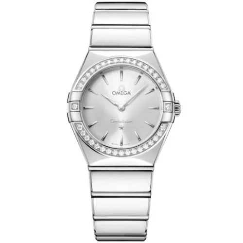 Omega - 131.15.28.60.02.001 Constellation 28 Quartz Stainless Steel - Diamond / Silver