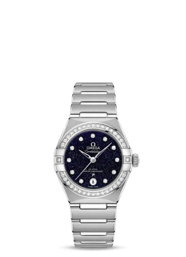 Omega Constellation Manhattan 29 Co-Axial Master Chronometer Stainless Steel / Aventurine / Diamond