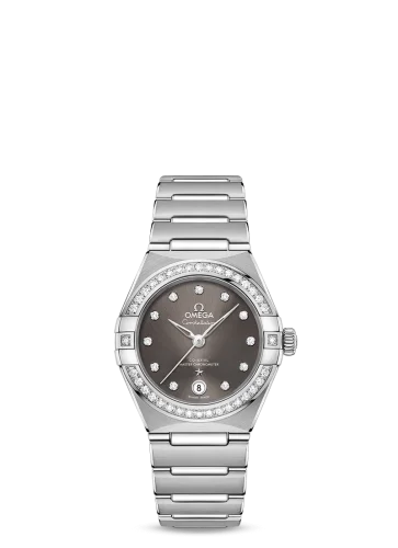 Omega Omega - 131.15.29.20.56.001 Constellation Manhattan 29 Co-Axial Master Chronometer Stainless Steel / Grey Diamond / Diamond