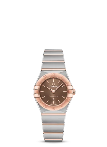 Omega - 131.20.25.60.13.001 Constellation Manhattan 25 Quartz Stainless Steel / Sedna Gold / Brown