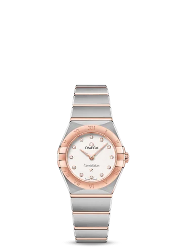 Omega - 131.20.25.60.52.001 Constellation Manhattan 25 Quartz Stainless Steel / Sedna Gold / Silver - Diamond
