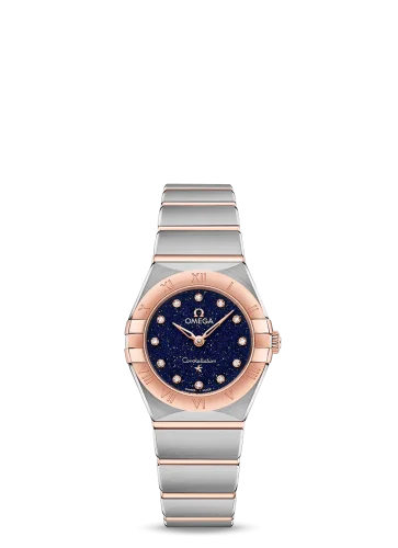 Omega - 131.20.25.60.53.002 Constellation Manhattan 25 Quartz Stainless Steel / Sedna Gold / Aventurine