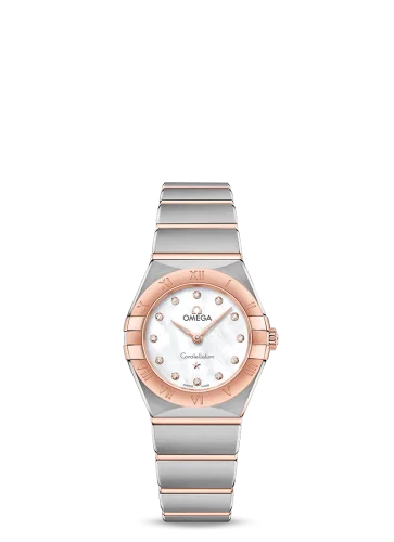 Omega - 131.20.25.60.55.001 Constellation Manhattan 25 Quartz Stainless Steel / Sedna Gold / MOP