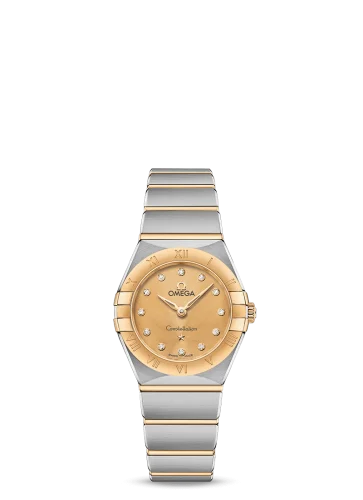 Omega - 131.20.25.60.58.001 Constellation Manhattan 25 Quartz Stainless Steel / Yellow Gold / Champagne - Diamond