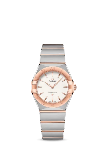 Omega - 131.20.28.60.02.001 Constellation Manhattan 28 Quartz Stainless Steel / Sedna Gold / Silver
