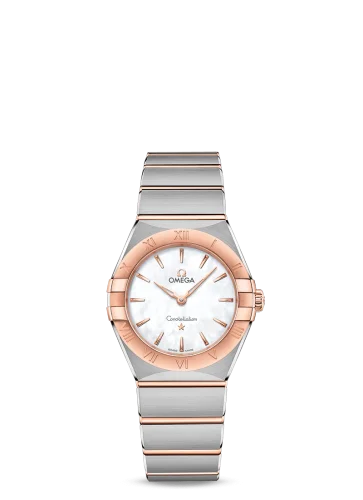 Omega - 131.20.28.60.05.001 Constellation Manhattan 28 Quartz Stainless Steel / Sedna Gold / MOP