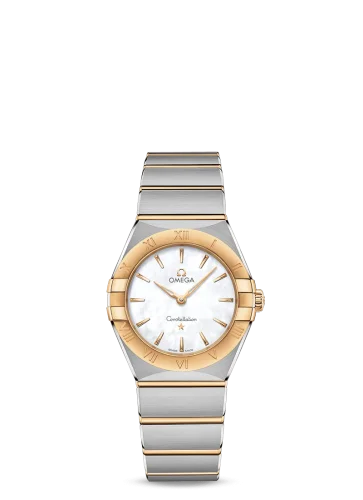 Omega - 131.20.28.60.05.002 Constellation Manhattan 28 Quartz Stainless Steel / Yellow Gold / MOP