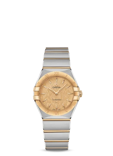 Omega - 131.20.28.60.08.001 Constellation Manhattan 28 Quartz Stainless Steel / Yellow Gold / Champagne Silk