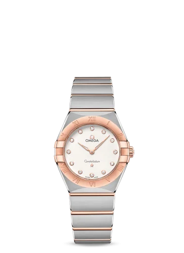 Omega - 131.20.28.60.52.001 Constellation Manhattan 28 Quartz Stainless Steel / Sedna Gold / Silver Diamond