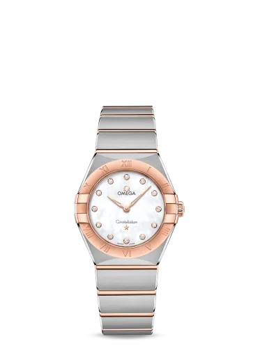Omega - 131.20.28.60.55.001 Constellation Manhattan 28 Quartz Stainless Steel / Sedna Gold / MOP