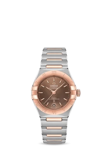 Omega Omega - 131.20.29.20.13.001 Constellation Manhattan 29 Co-Axial Master Chronometer Stainless Steel / Sedna Gold / Brown