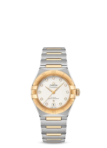Omega Constellation Manhattan 29 Co-Axial Master Chronometer Stainless Steel / Yellow Gold / Silver Diamond