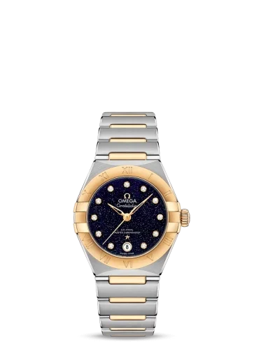 Omega Omega - 131.20.29.20.53.001 Constellation Manhattan 29 Co-Axial Master Chronometer Stainless Steel / Yellow Gold / Aventurine