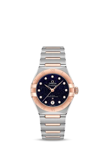 Omega Constellation Manhattan 29 Co-Axial Master Chronometer Stainless Steel / Sedna Gold / Aventurine
