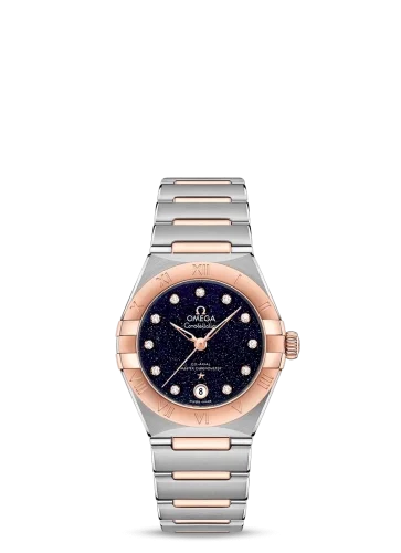 Omega Omega - 131.20.29.20.53.002 Constellation Manhattan 29 Co-Axial Master Chronometer Stainless Steel / Sedna Gold / Aventurine