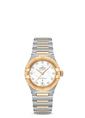 Omega Constellation Manhattan 29 Co-Axial Master Chronometer Stainless Steel / Yellow Gold / MOP