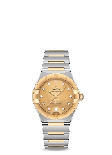 Omega Omega - 131.20.29.20.58.001 Constellation Manhattan 29 Co-Axial Master Chronometer Stainless Steel / Yellow Gold / Champagne Diamond