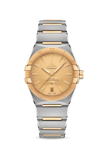 Omega - 131.20.36.20.08.001 Constellation Master Chronometer 36 Stainless Steel / Yellow Gold / Champagne / Bracelet