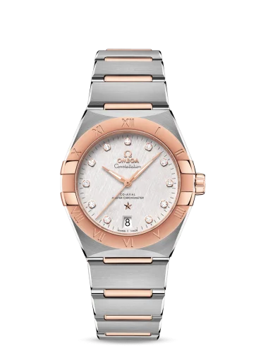 Omega - 131.20.36.20.52.001 Constellation Master Chronometer 36 Stainless Steel / Sedna / Silver - Diamond / Bracelet