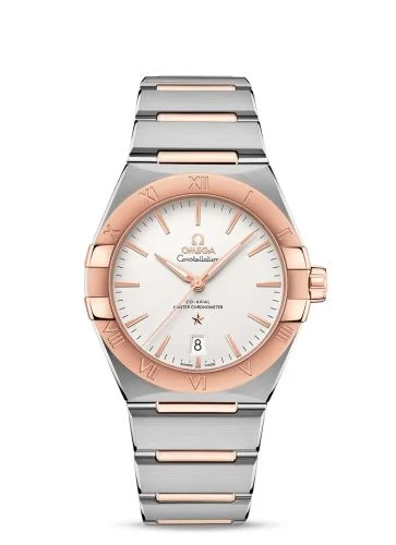 Omega - 131.20.39.20.02.001 Constellation Master Chronometer 39 Stainless Steel / Sedna Gold / Silver / Bracelet