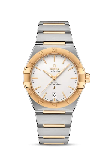 Omega - 131.20.39.20.02.002 Constellation Master Chronometer 39 Stainless Steel / Yellow Gold / Silver / Bracelet
