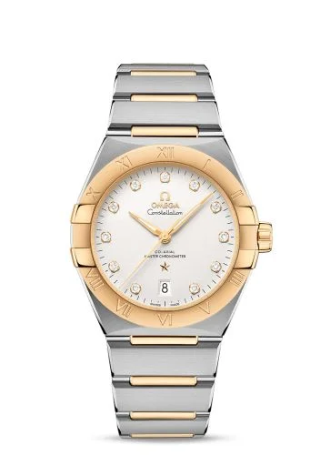 Omega - 131.20.39.20.52.002 Constellation Master Chronometer 39 Stainless Steel / Yellow Gold / Silver / Bracelet