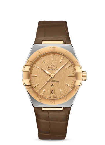Omega - 131.23.39.20.08.001 Constellation Master Chronometer 39 Stainless Steel / Yellow Gold / Champagne / Alligator