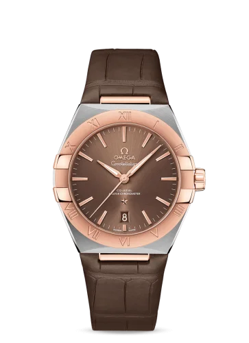 Omega - 131.23.39.20.13.001 Constellation Master Chronometer 39 Stainless Steel / Sedna / Brown / Alligator