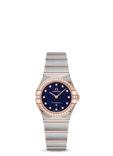 Omega - 131.25.25.60.53.002 Constellation Manhattan 25 Quartz Stainless Steel / Sedna Gold / Aventurine / Diamond