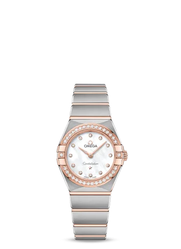 Omega - 131.25.25.60.55.001 Constellation Manhattan 25 Quartz Stainless Steel / Sedna Gold / MOP / Diamond